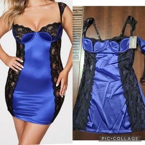 Ilana Satin And Lace Chemise-NWT